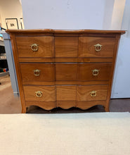 Load image into Gallery viewer, Three Drawer Dresser with Brass Hardware form Harden Furniture for Walter E. Smithe