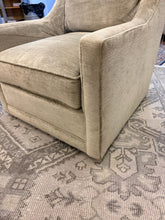 Load image into Gallery viewer, Taupe Velvet Swivel Arm Chair from Taylor King