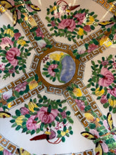 Load image into Gallery viewer, Chinese Rose Medallion Scalloped Edge Shallow Bowl