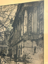 Load image into Gallery viewer, Framed Etching of Vienna Street Scene, signed