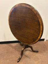 Load image into Gallery viewer, Vintage Mahogany Tilt-Top Table with Tripod Base & Cabriole Legs