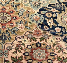Load image into Gallery viewer, Blue, Rose & Turquoise Rug