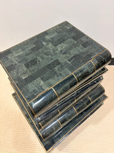 Load image into Gallery viewer, Tessellated Green Marble Book Box Side Table from Maitland Smith