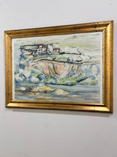 Load image into Gallery viewer, Framed Original Watercolor "Castel di Sangro" (in the Province of L'Aquila in Abruzzo, Italy) by C. Savastano, signed