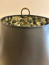 Load image into Gallery viewer, Tall Empire Style Lamp with Black Shade