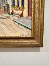 Load image into Gallery viewer, Vintage Original Acrylic of European Alpine Village Scene by J. Bond, signed