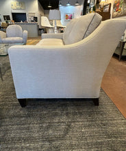 Load image into Gallery viewer, Custom Three Cushion Beige & Grey Upholstered Sofa from Dapha Upholstered Furniture, High Point, NC
