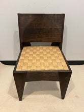 Load image into Gallery viewer, Four Vintage MCM Wood Chairs with Woven Rush Seats