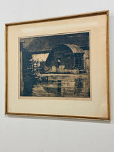 Load image into Gallery viewer, Vintage Etching "The Mill Wheel" by Frank William Brangwyn, signed