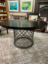 Load image into Gallery viewer, Hallam Metal Base Dining Table with Round Wood Top from Bernhardt Furniture