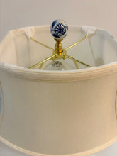 Load image into Gallery viewer, High Blue White English Urn Table Lamp from Sirah
