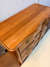 Load image into Gallery viewer, Three Drawer Dresser with Brass Hardware form Harden Furniture for Walter E. Smithe