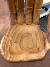 Load image into Gallery viewer, Carved Teak Buddha Hand Chair