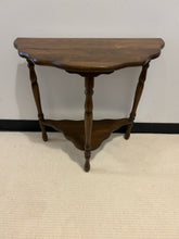 Load image into Gallery viewer, Scalloped Edge Demilune Table