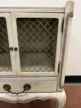 Load image into Gallery viewer, Shabby Chic French Provincial Style Wire Front Side Table/Nightstand