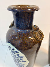 Load image into Gallery viewer, Pair of Urns with Chinoiserie Detailing and Decorative Turtle Figurines