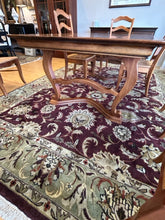 Load image into Gallery viewer, Dining Room Table with Two 18" Leaves, 4 Rush Seat Side Chairs & 2 Arm Chairs from Walter Wabash