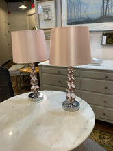 Load image into Gallery viewer, Pair of Pink Table Lamps
