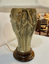 Load image into Gallery viewer, Mid-Century Brass 3 Sided Elephant Lamp from Tyndale of Chicago