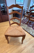 Load image into Gallery viewer, Dining Room Table with Two 18" Leaves, 4 Rush Seat Side Chairs & 2 Arm Chairs from Walter Wabash