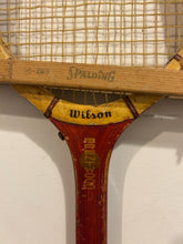 Load image into Gallery viewer, Vintage Wood Tennis Racket with Wood Press from Wilson