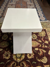 Load image into Gallery viewer, Contemporary Formica Top Table/Pedestal with Wood Base