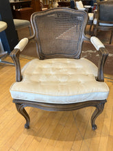 Load image into Gallery viewer, French Provincial Style Game Table with Four Cane Back Armchairs