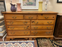Load image into Gallery viewer, Nine Drawer Knotty Pine Dresser from Thomasville