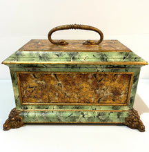 Load image into Gallery viewer, Hollywood Regency Faux Marble Decorative Box from Castilian Imports