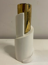 Load image into Gallery viewer, Gold & Ceramic Spiral Vase from Studio 350
