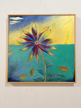 Load image into Gallery viewer, Original Acrylic Flower Painting, by Ian Baker Johnson, signed