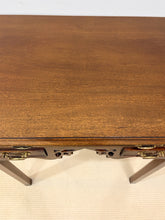 Load image into Gallery viewer, Reproduction Mahogany Three Drawer Newport Chippendale Occasional Table from South Hampton
