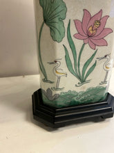 Load image into Gallery viewer, Pair of Floral Porcelain Table Lamps