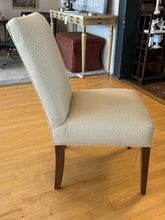 Load image into Gallery viewer, Mission Style Dining Room Table, Three 18"  Leaves & Pads, 2 Upholstered Parson Chairs and 4 Side Chairs from Ethan Allen