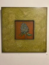 Load image into Gallery viewer, Floral Art Print on Wood Panel by Chip DuPont, signed - Green