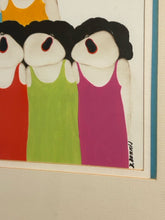 Load image into Gallery viewer, Framed Print "Ten Singing Ladies" by Borys Buzkij, signed