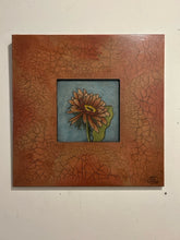 Load image into Gallery viewer, Floral Art Print on Wood Panel by Chip DuPont, signed - Red