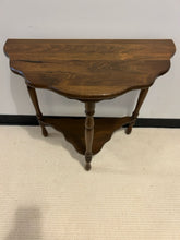 Load image into Gallery viewer, Scalloped Edge Demilune Table