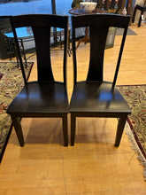 Load image into Gallery viewer, Two "Barnes" Dining Chairs in Dark Chestnut Maple from Bassett Furniture