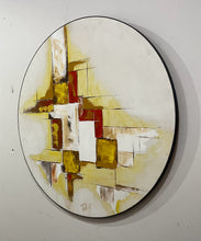 Load image into Gallery viewer, Original Abstract Acrylic Painting on Round Stretched Canvas by Tallbott, signed