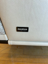 Load image into Gallery viewer, Upholstered Arm Chair with Leather Back from Nicoline Italia