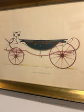 Load image into Gallery viewer, Framed Art Print of Historical Carriage "Landau A 8 Ressorts"
