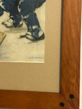 Load image into Gallery viewer, Vintage Print, Boy Shoveling Snow by Jessie Willcox Smith