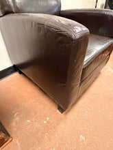 Load image into Gallery viewer, Dark Brown Faux Leather Arm Chair from Ikea