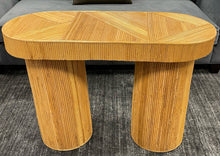 Load image into Gallery viewer, Studio Ellison Liza Oval Rattan Console Table