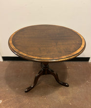 Load image into Gallery viewer, Vintage Mahogany Tilt-Top Table with Tripod Base & Cabriole Legs