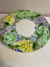 Load image into Gallery viewer, Pedestal Cake Stand with Grapes & Leaves from La Ceramica V.B.C.