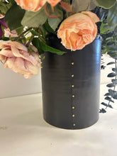 Load image into Gallery viewer, Custom Silk Flower Arrangement in Black Metal Container