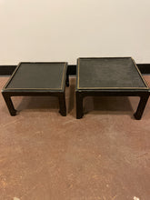 Load image into Gallery viewer, Set of 2 Black Wood Low Stacking Tables from Milling Road for Baker
