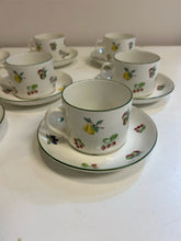 Load image into Gallery viewer, "Summer Fruit" Cups & Saucers from Wade China